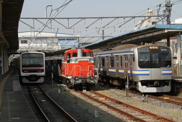 DE10 館山 ホキ工臨＆3台並び！3