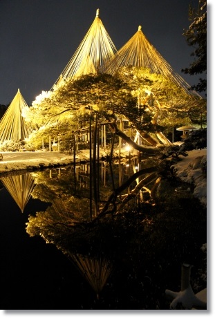 兼六園ライトアップ　・冬の段-8 14.2.4