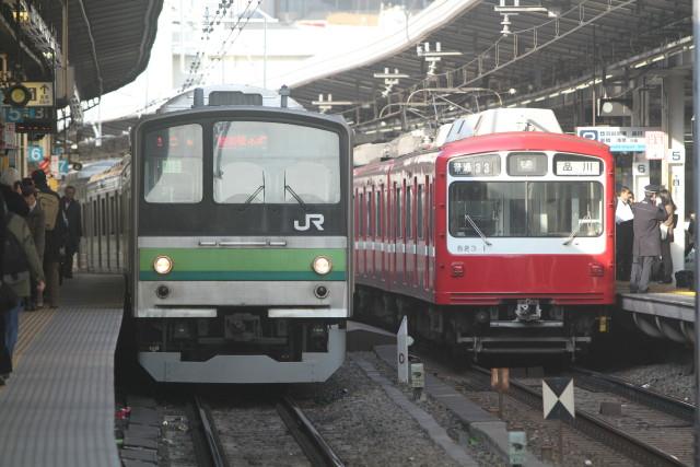 終焉迫る 横浜線205系＆京急800形と 並び！2