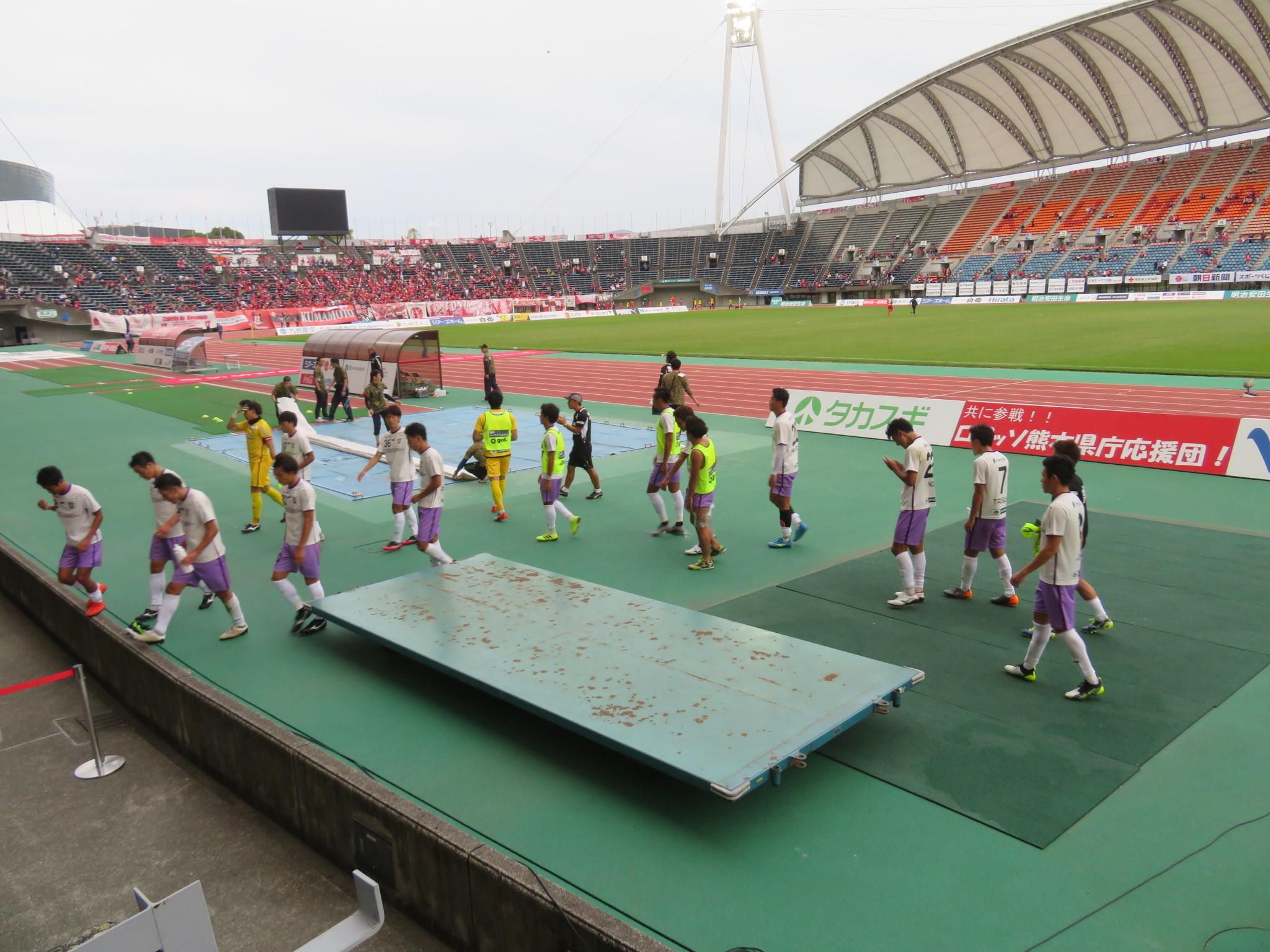 １６回目のロアッソ熊本 ２回連続の熊本の応援 しゅうとゆうこの日帰り応援ドライブ 頑張れ大分トリニータ 楽天ブログ