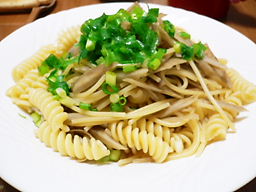 ごぼうとしょうがのショートパスタ