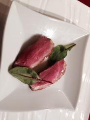 前菜６　鴨の燻製