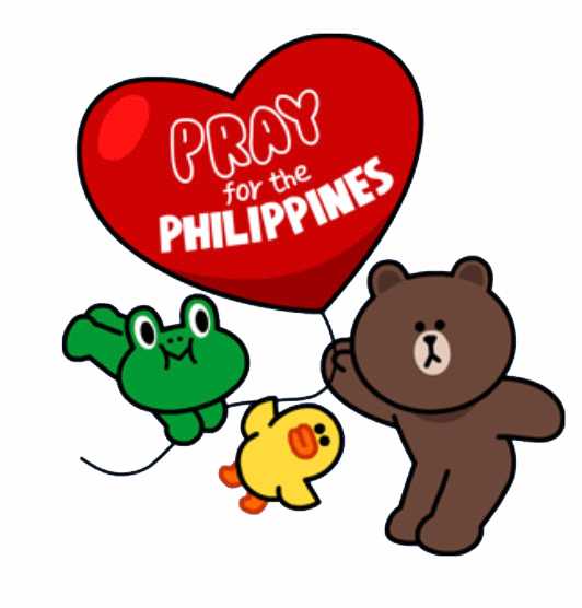 Philippines フィリピン 寄付 台風 セブ島 セブ 募金 LINE スタンプ PrayForThePhilippines 