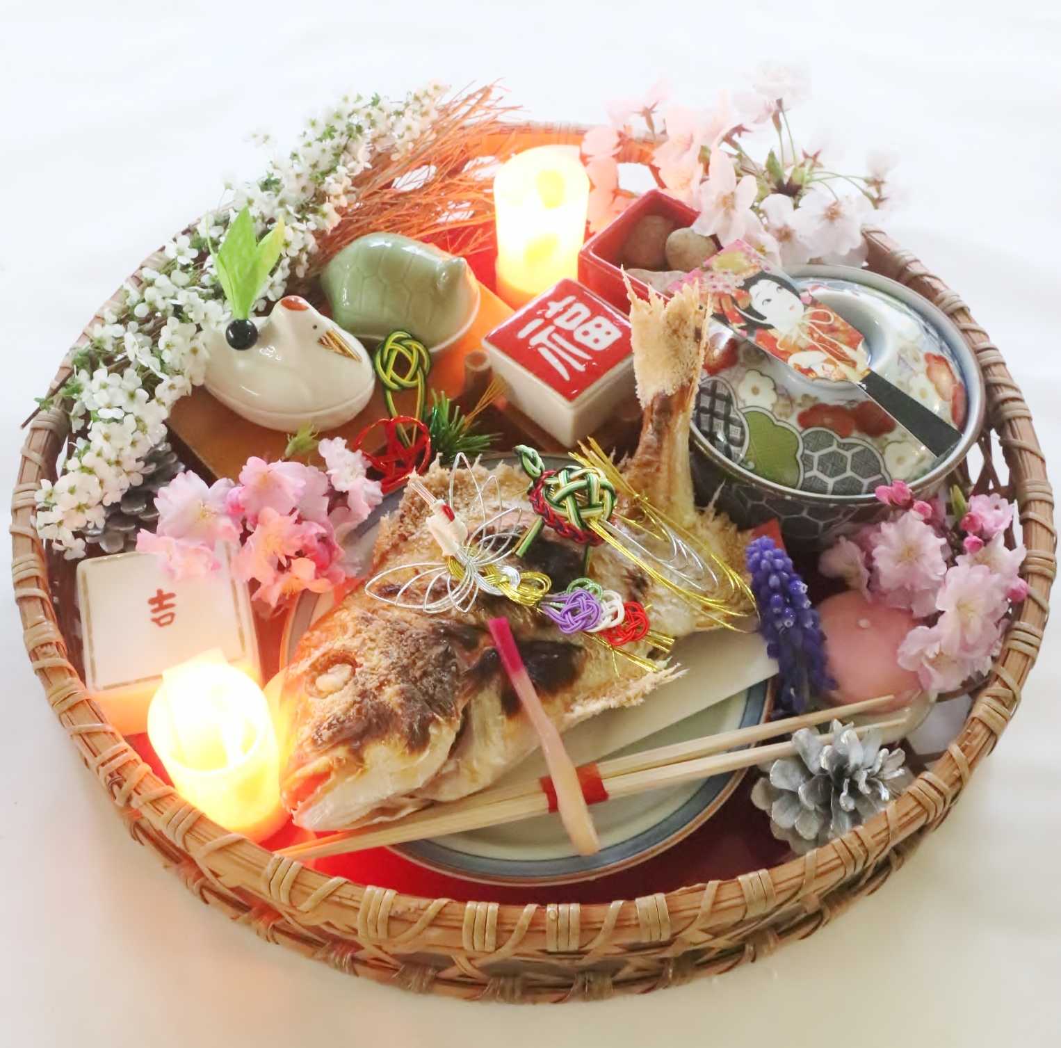 春慶塗り 足付き膳 大小 松透かし お盆 お膳 Antique Sam's