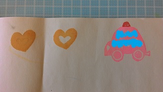 消しゴムハンコ初挑戦