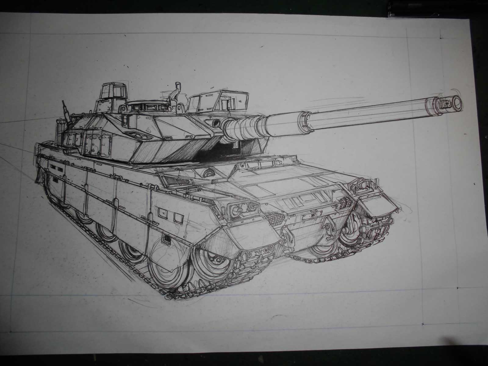 すんどめ自衛隊 流 戦車の描き方 漫画家かたやままこと のホームページ 楽天ブログ