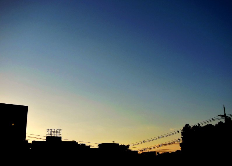 夕暮れ