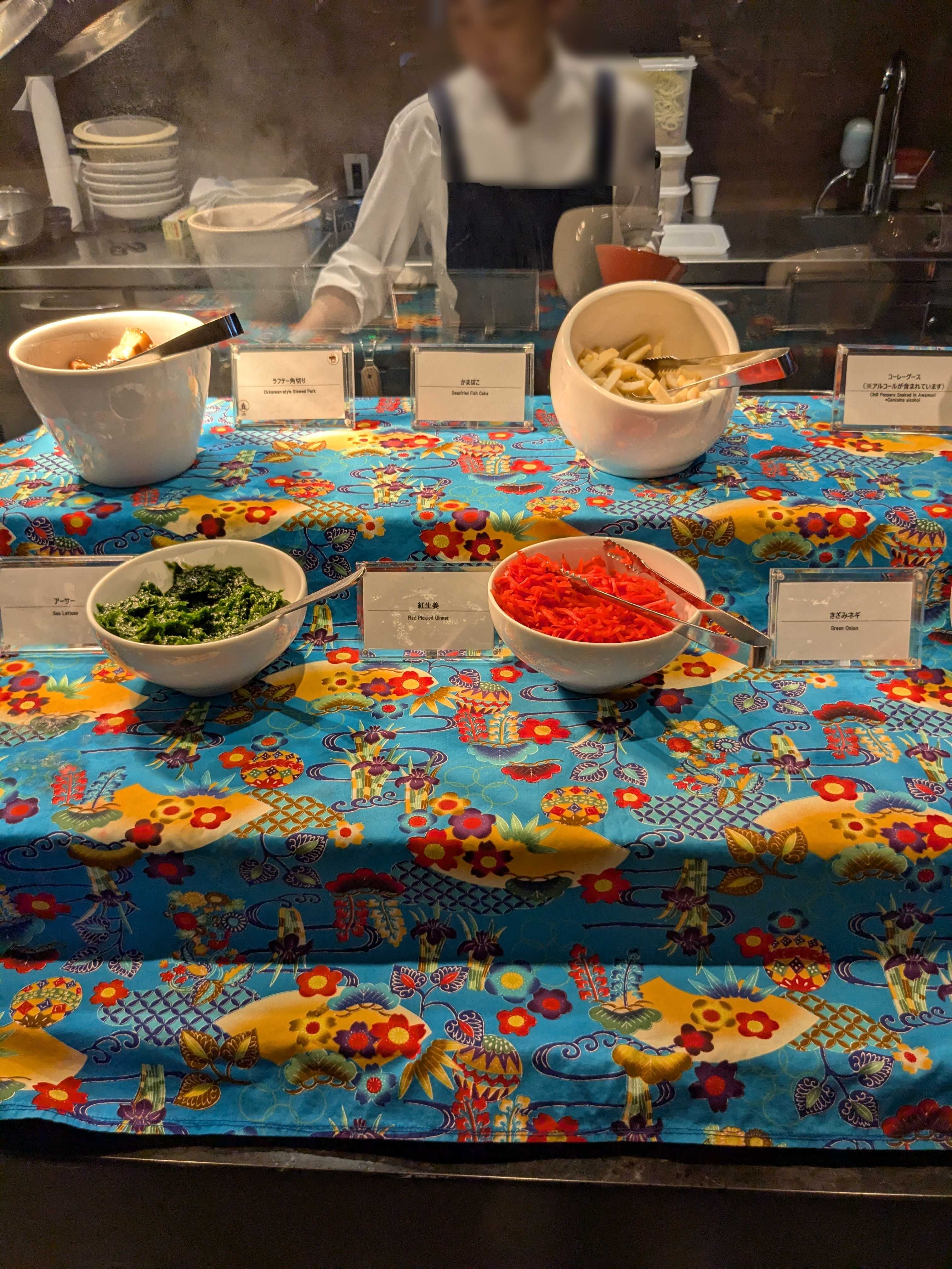 フサキビーチリゾート 子連れ朝食ビュッフェ　メニュー　ライブキッチン　出来立ての沖縄そば