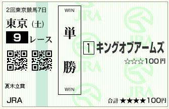 キングオブアームズ(160514)単勝