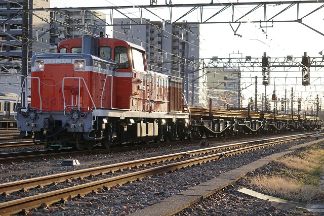 EF64 1046 JRF広島色牽引 鹿島貨物 & DE10 1751牽引 新宿チキ工臨4