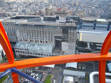 京都タワーからみた京都駅