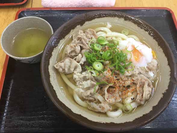 肉玉・かけうどん