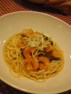 エビのチリソース麺　イタチャイナ