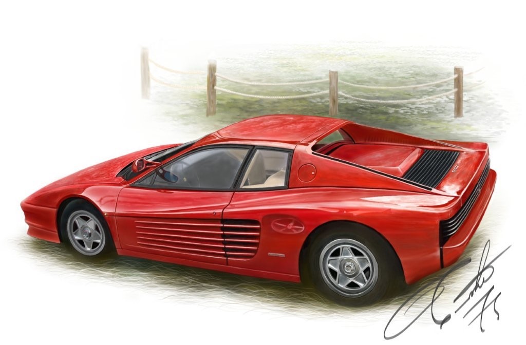 フェラーリー カーイラスト Car Illustration クルマの絵 楽天ブログ