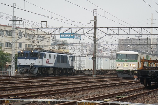 EF64 1053牽引 長野ロングチキ工臨 & 鹿島 & 185系訓練運転6