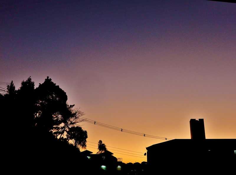夕暮れ