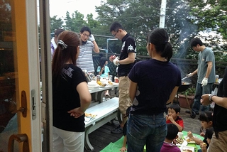 みんなでBBQ