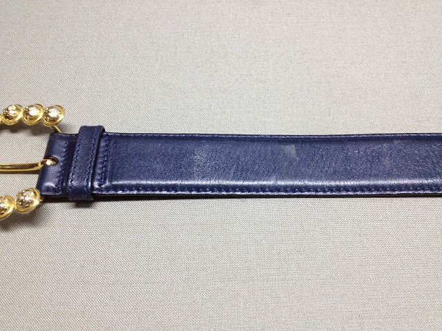 フェラガモ・ベルト紺 (1)