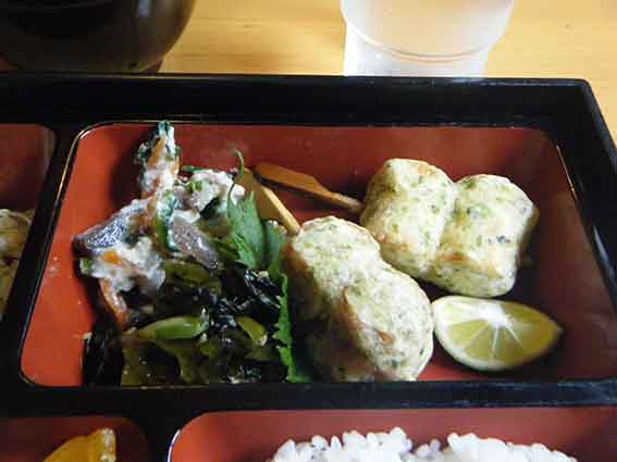 アメリカンステーションの「竹輪とオクラの磯辺揚げ」♪