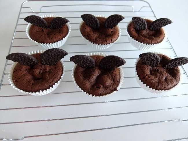 カップケーキ チョコレート ケーキ ハロウィン オレオ こうもり Halloween bat oreo