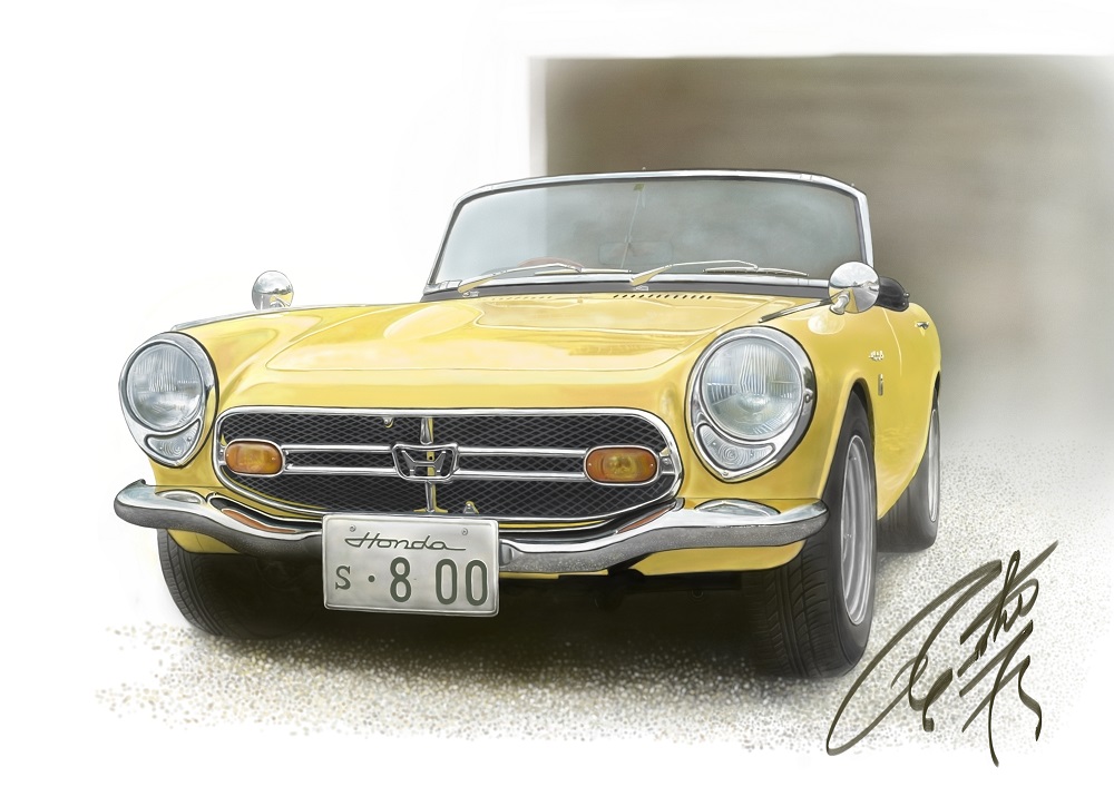 Honda S800 カーイラスト Car Illustration クルマの絵 楽天ブログ