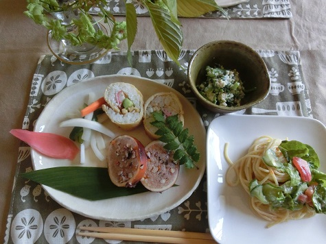 いか飯昼ご飯