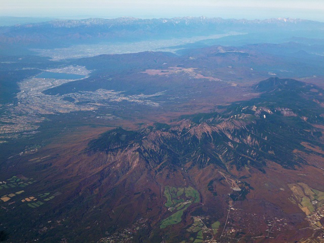 八ヶ岳　航空写真