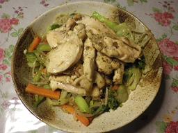 青梗菜炒めチキンソテー407.JPG