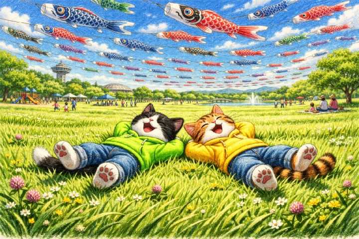 久留米市：百年公園 鯉のぼりフェスタ