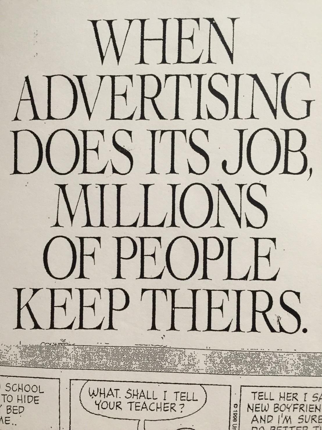 【When advertising does its, job, millions of people keep theirs】.jpg