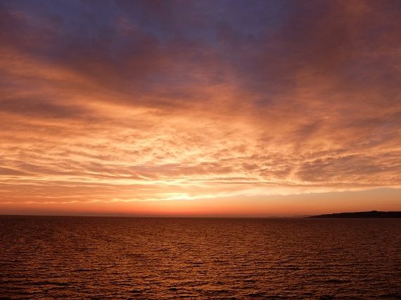 海　夕日　田舎暮らし