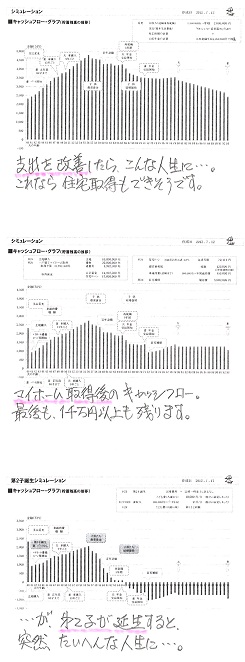 キャッシュフロー表の変化　N家.jpg