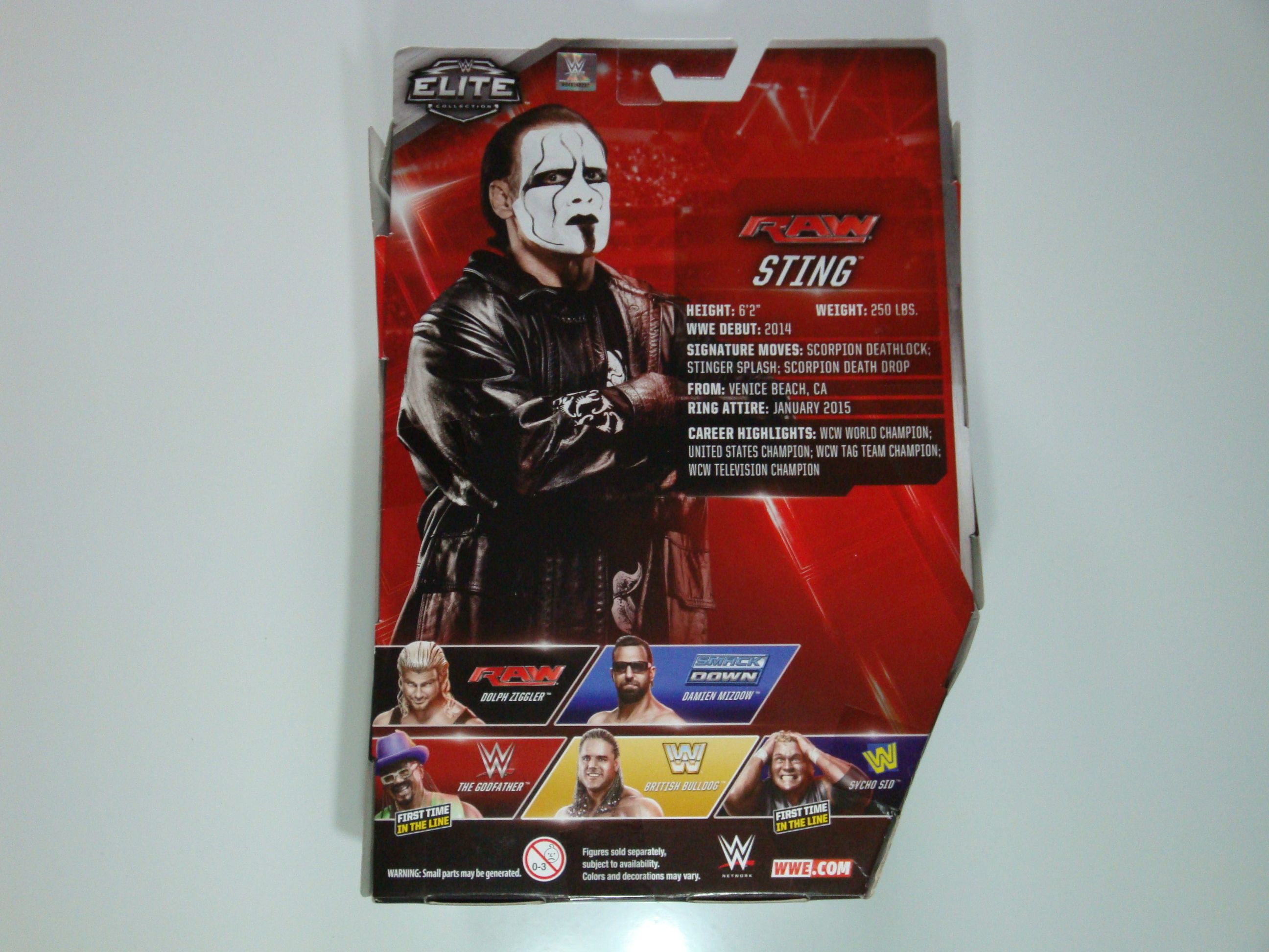 WWE 2015 Mattel Elite 39 Sting (スティング) フィギュア