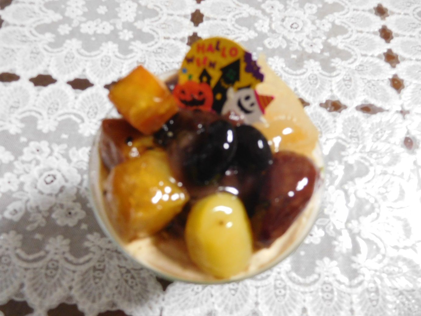 ケーニヒスクローネの 秋の和風パフェ tea garden ちょっとひとりごと 楽天ブログ