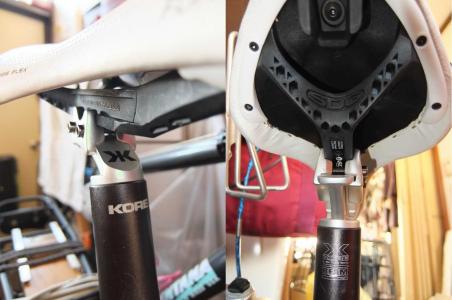 シートポストとサドルを I-Beam に。クリックフィックスも