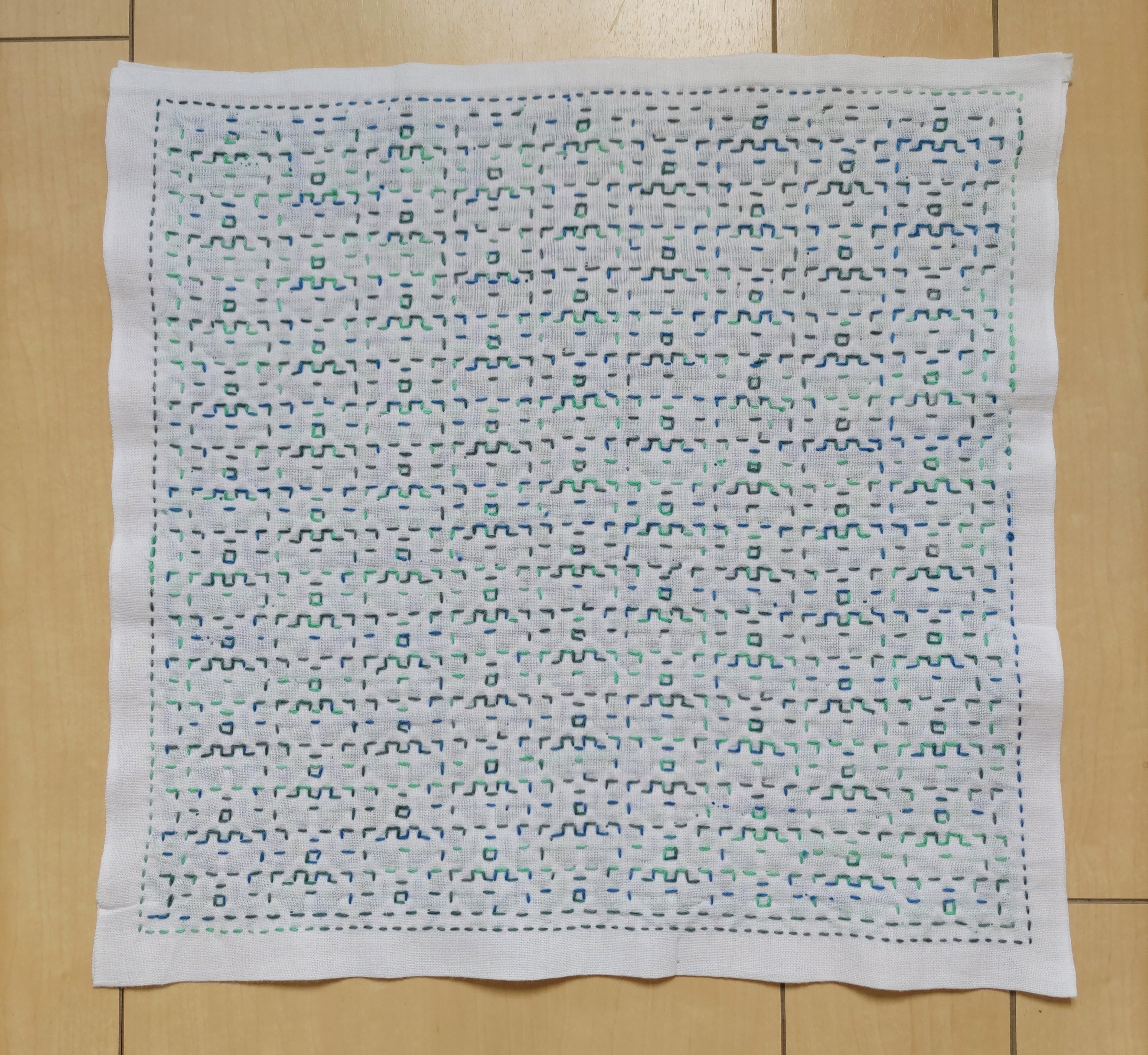 刺し子ふきん インベーダー | かたつむりの毎日 - 楽天ブログ