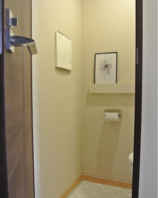 トイレ　インテリア　モノトーン　ポスター