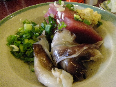 米花　トリ貝と鰹刺身