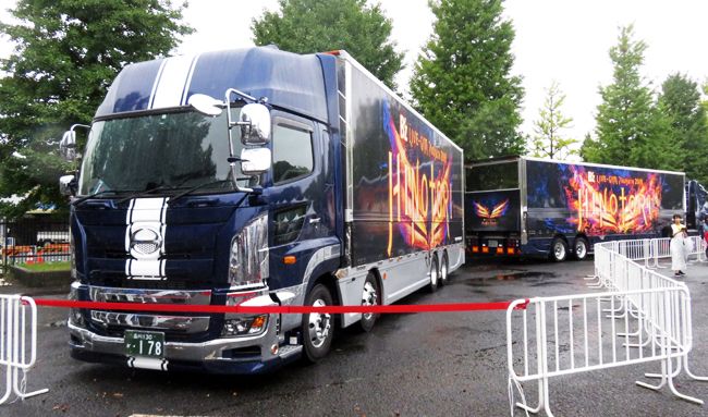 B'z ツアートラック HINOTORI B'z LIVE-GYM Pleasure 2018 -HINOTORI-」7/15宮城 ライブメモ
