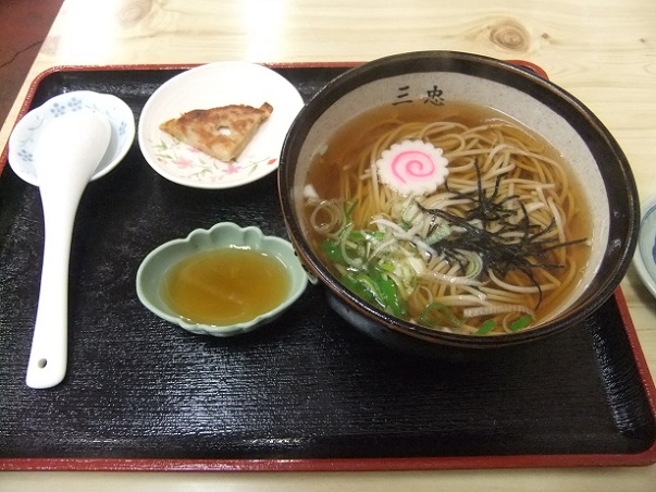 三忠食堂本店@弘前の津軽そば1