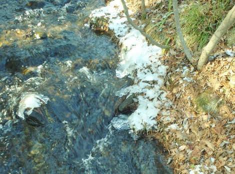 氷と水の流れ