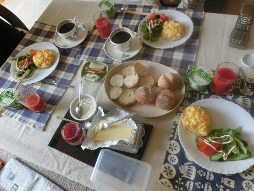 お客様料理、朝