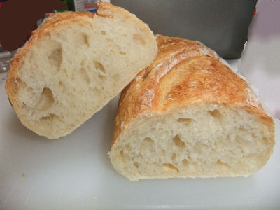こねずに作ったフランスパン