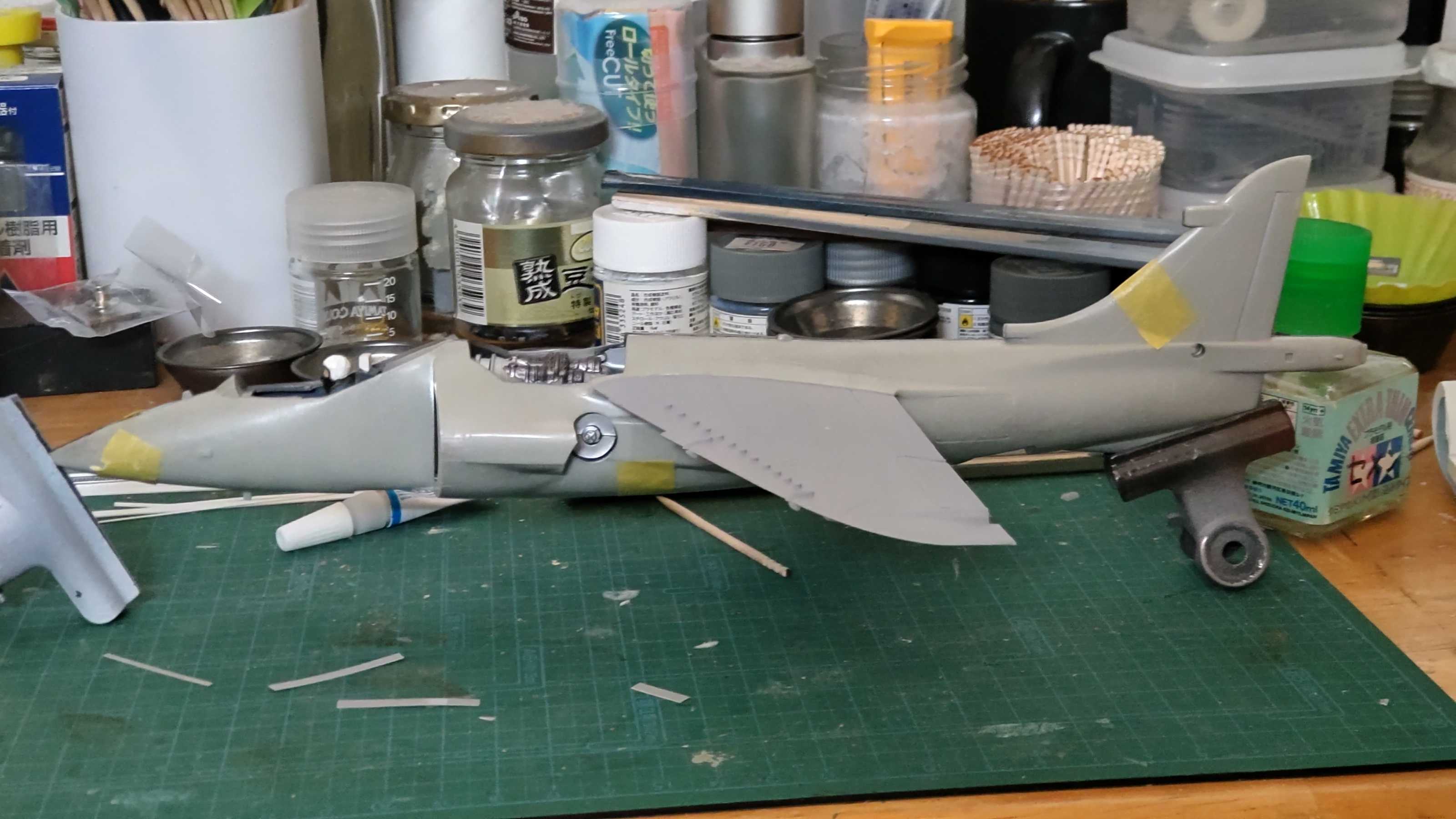 タミヤ 1/.48 イギリス大戦後航空機 シーハリアー 製作記 その10 タミヤ 1/.48 イギリス大戦後航空機 シーハリアー 製作記 その10