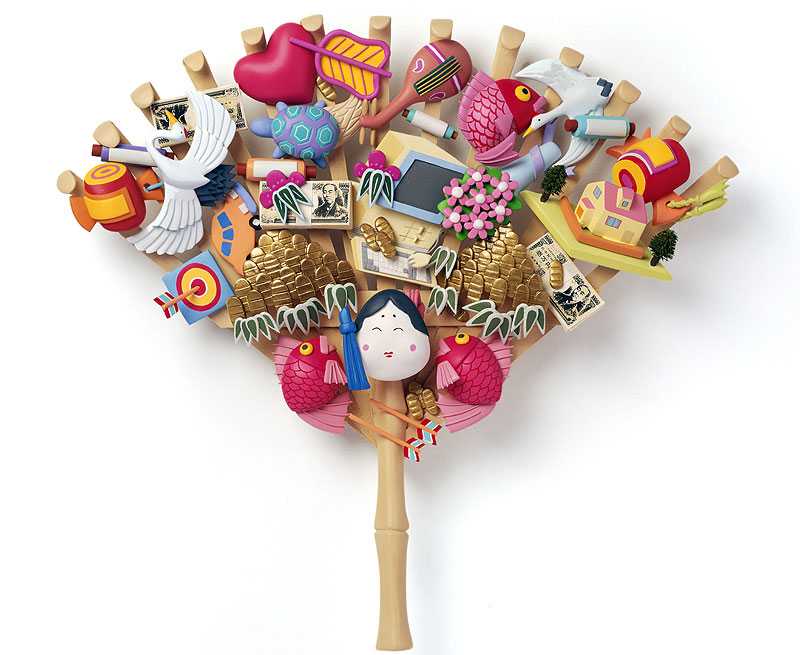 商売繁盛 正月 七福神熊手 縁起物 神社