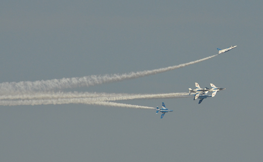 小松　航空祭　ブルーインパルス　F-15　粟津温泉　辻のや花乃庄