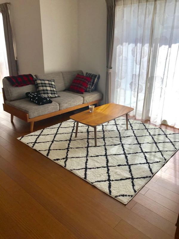 ニトリのラグが届きました 楽天感謝祭で買ったもの 建売住宅での日々の記録 楽天ブログ
