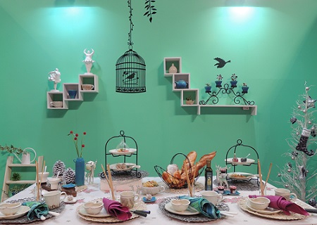 ドームやきものワールド　テーブルコーディネート