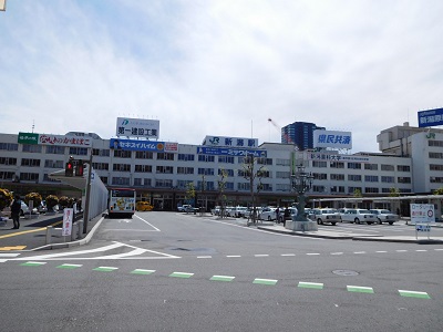 嵐の前の新潟駅
