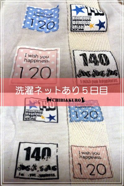 洗濯ネットあり